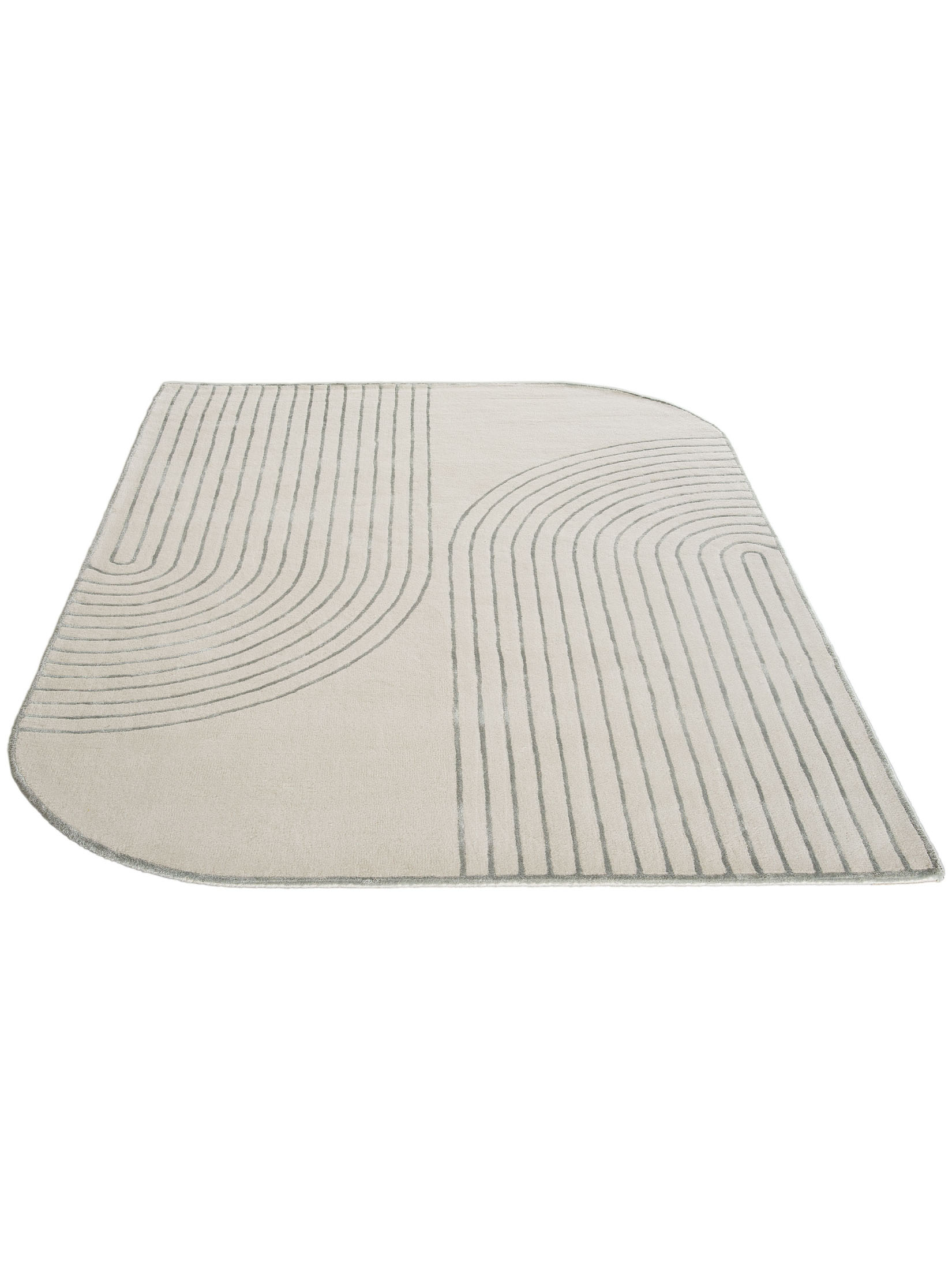 Aranova Moderner Teppich, Offwhite