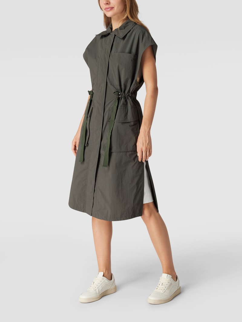 Weste mit Taillenband in khaki