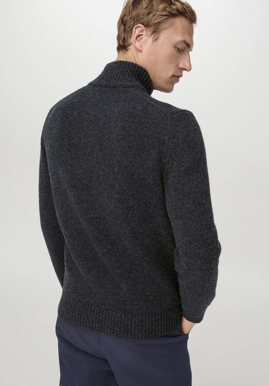 Zip-Jacke aus reiner Bio-Lambswool