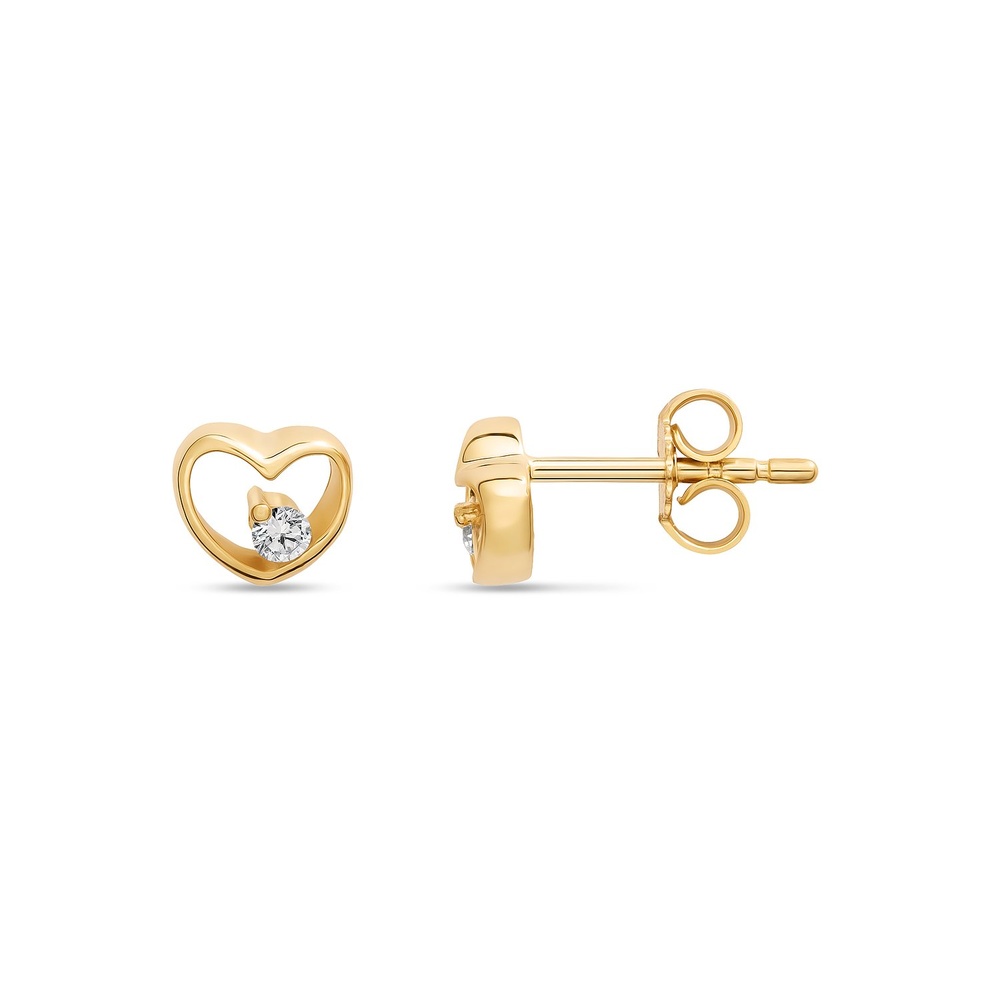 FAVS Boucles d'oreilles à fermoir à poussette 375 Or jaune Boucles d'oreilles