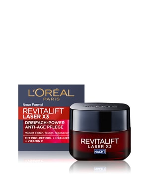 L'Oréal Paris Revitalift Laser X3 Dreifach-Power Anti-Age Nachtpflege Nachtcreme-50 ml