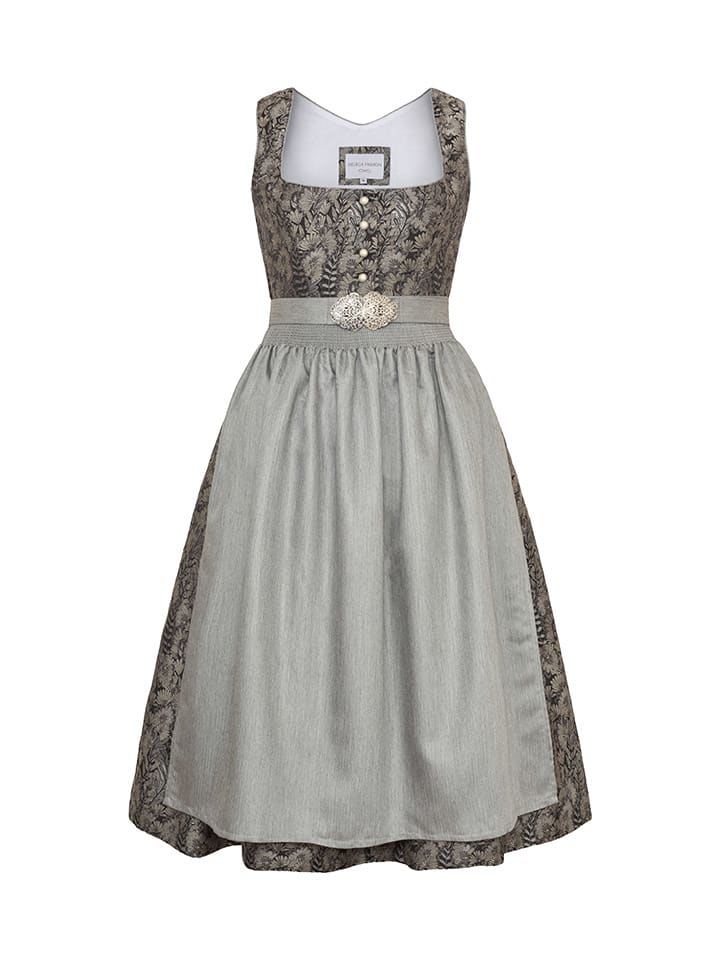 Alpenfee Dirndl ''Roberta'' in Braun/ Grau günstig kaufen