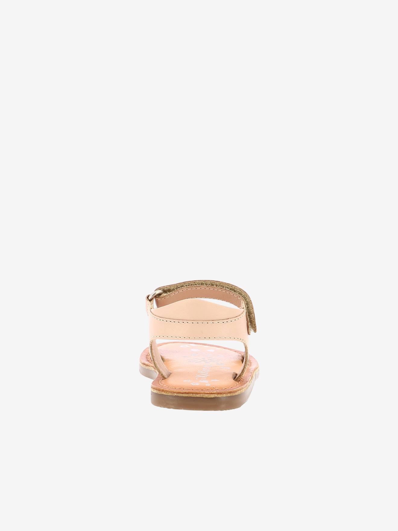 Sandales cuir enfant Dyastar KICKERS® or