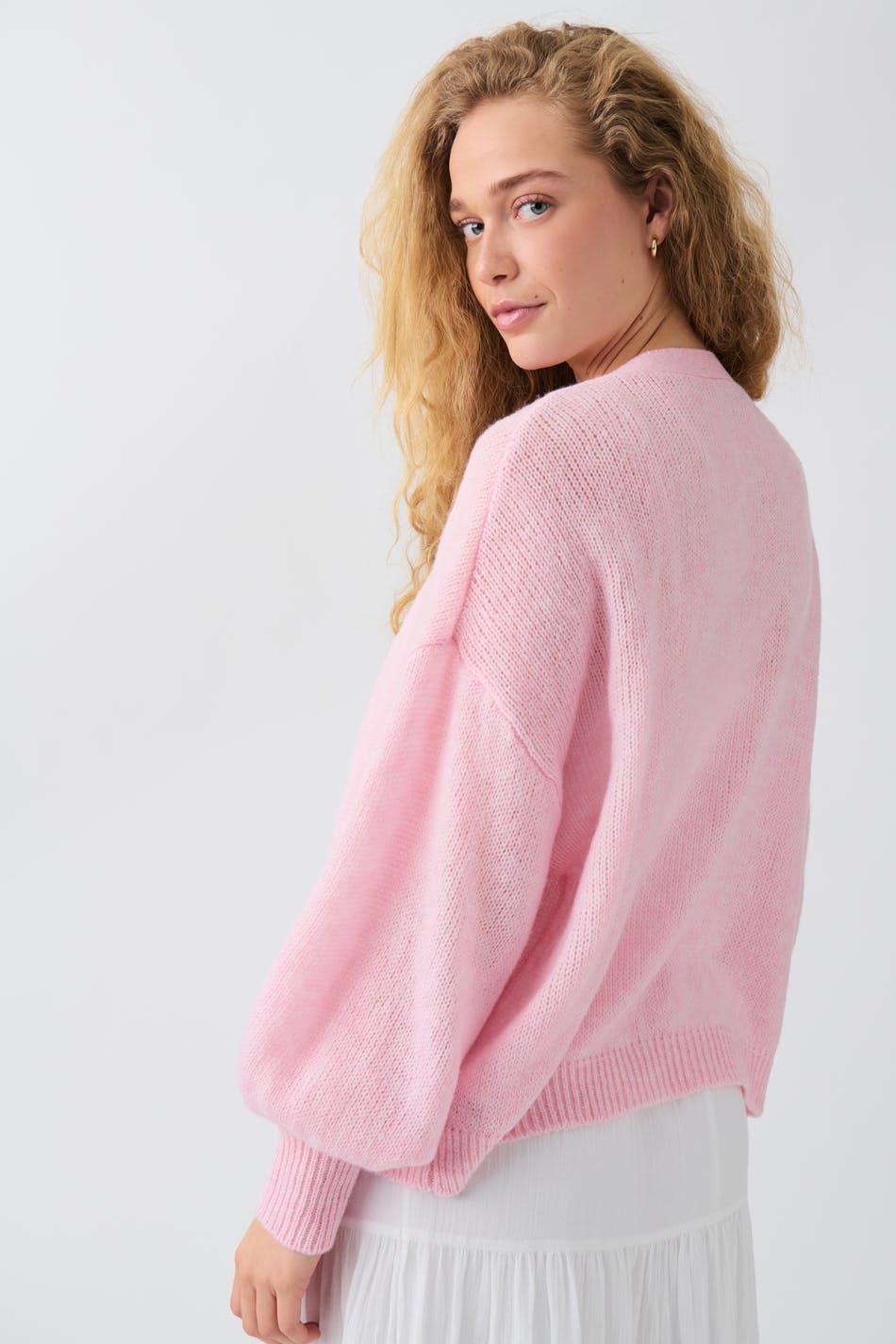 Sheer knitted cardigan