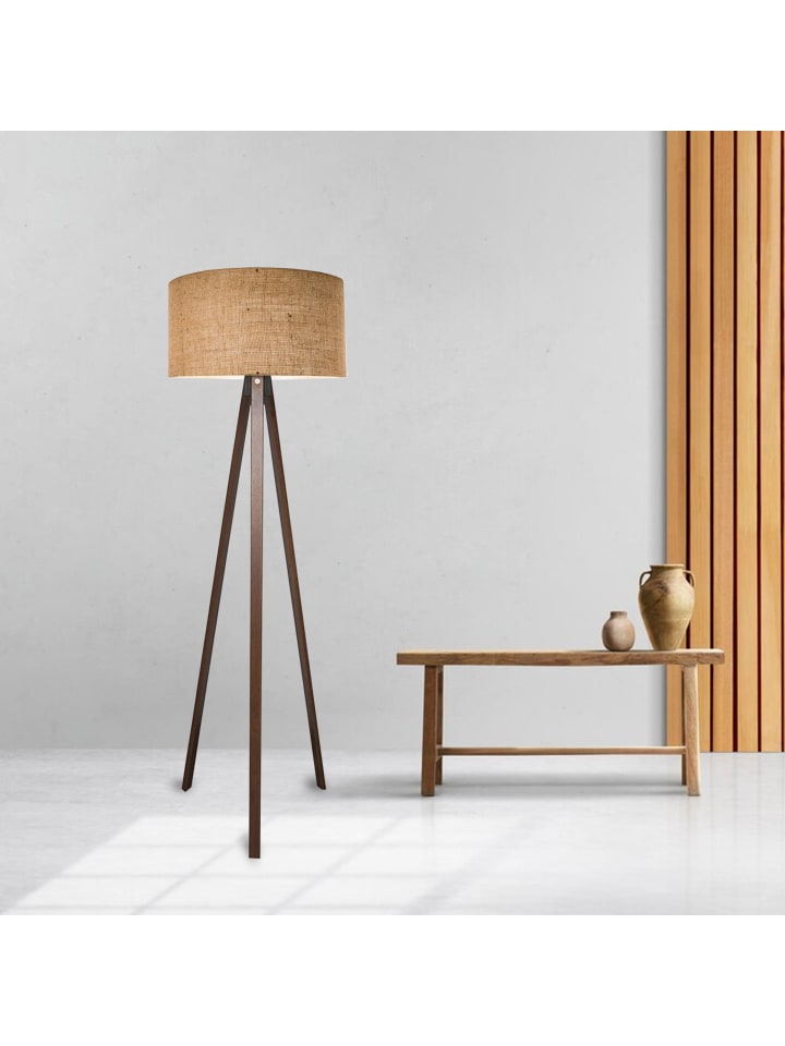 lux.pro Stehleuchte Newport in Braun (H)140cm (D)38cm günstig kaufen onesize