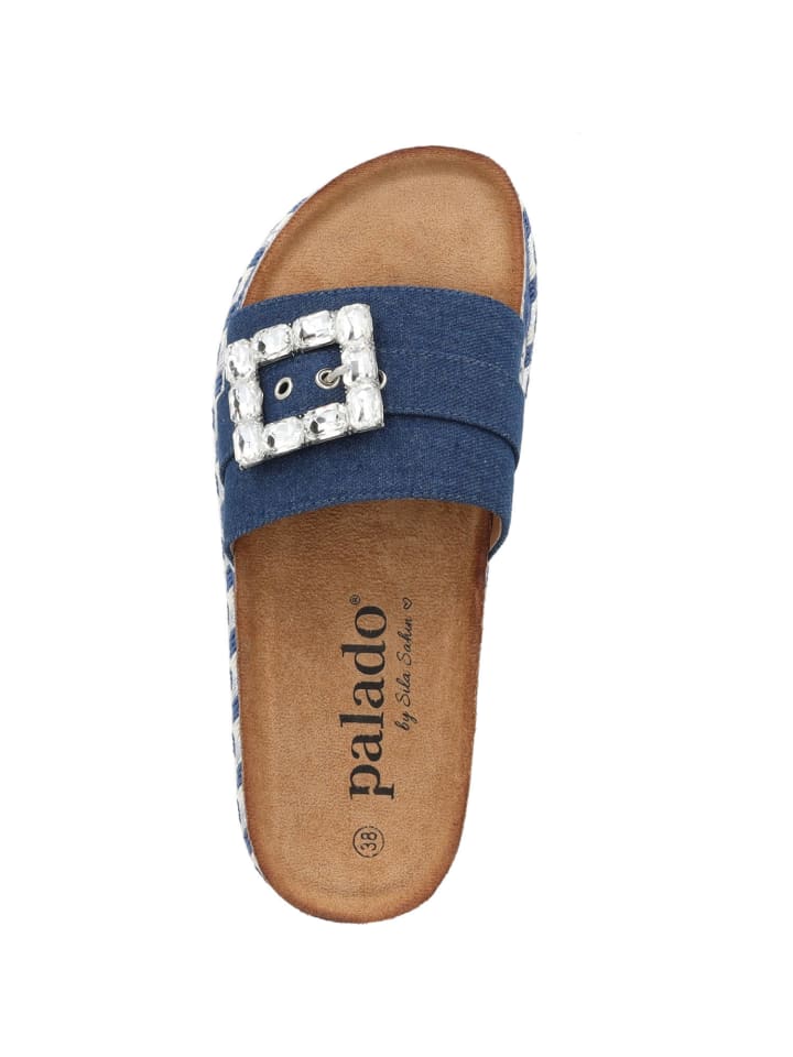 palado Plateau-Pantoletten in jeans günstig kaufen