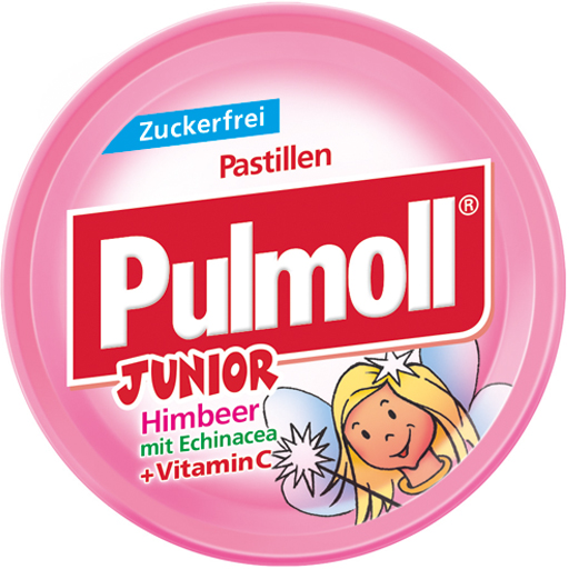 PULMOLL Junior Himbeere m.Echinacea Vit.C zf Bon.  50 g  Bonbons
