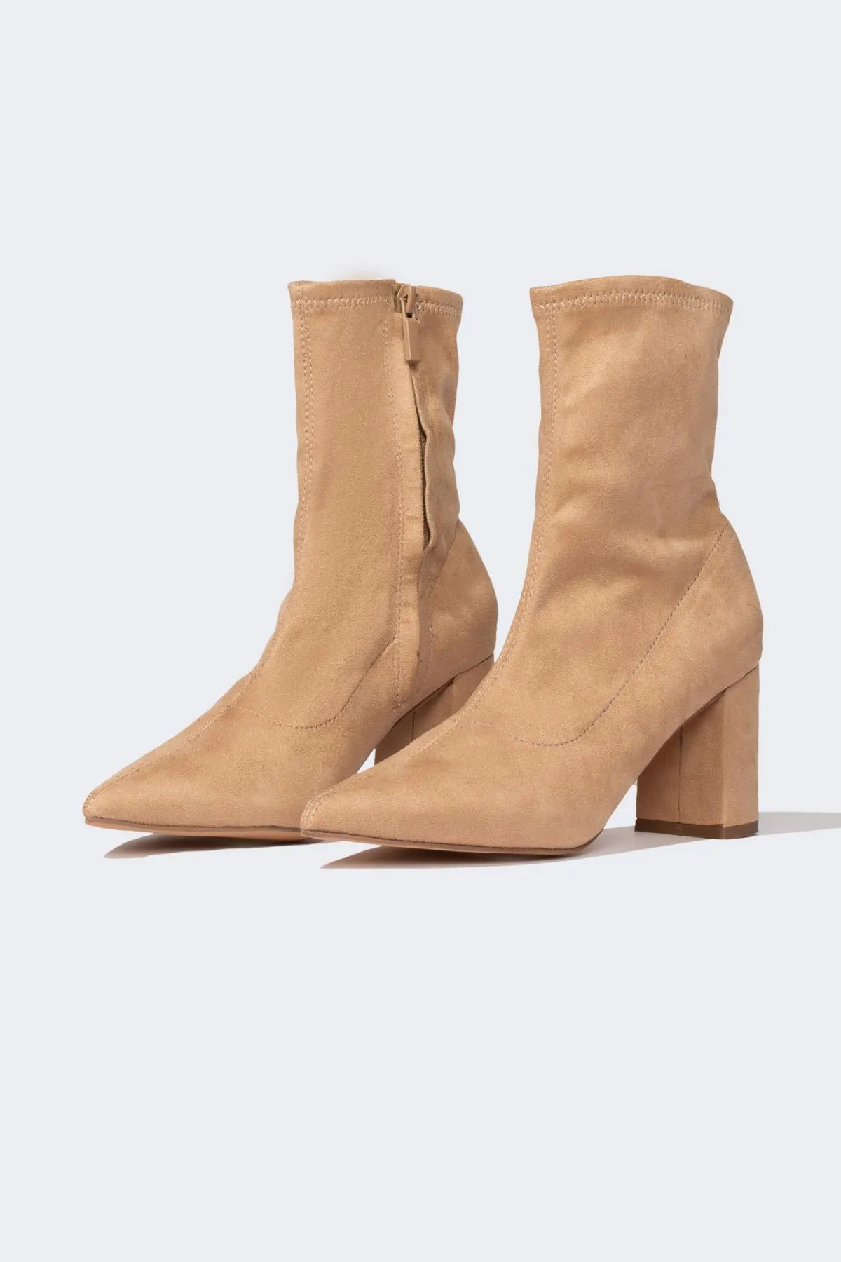 DeFacto  Stiefelette - Beige - Blockabsatz