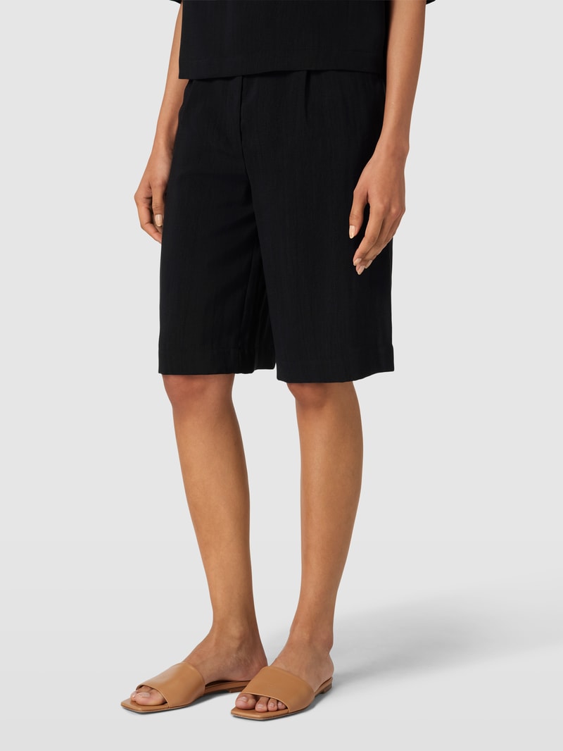 Bermudas mit Eingrifftaschen in schwarz