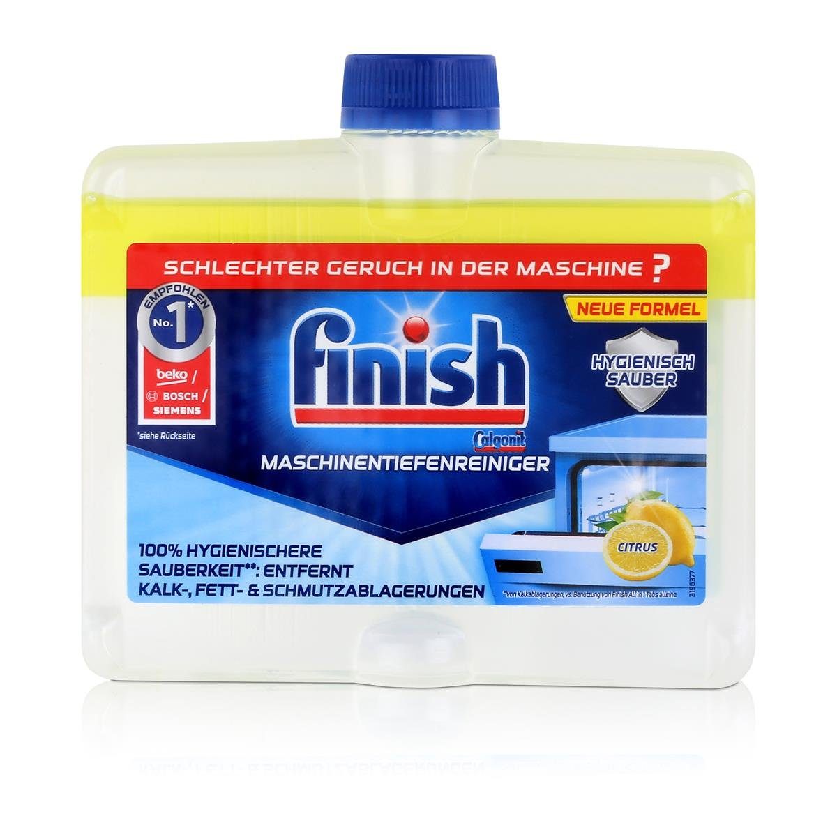 FINISH Calgonit Finish Maschinentiefenreiniger Citrus 250ml - Spülmaschine (1 Spülmaschinenreiniger
