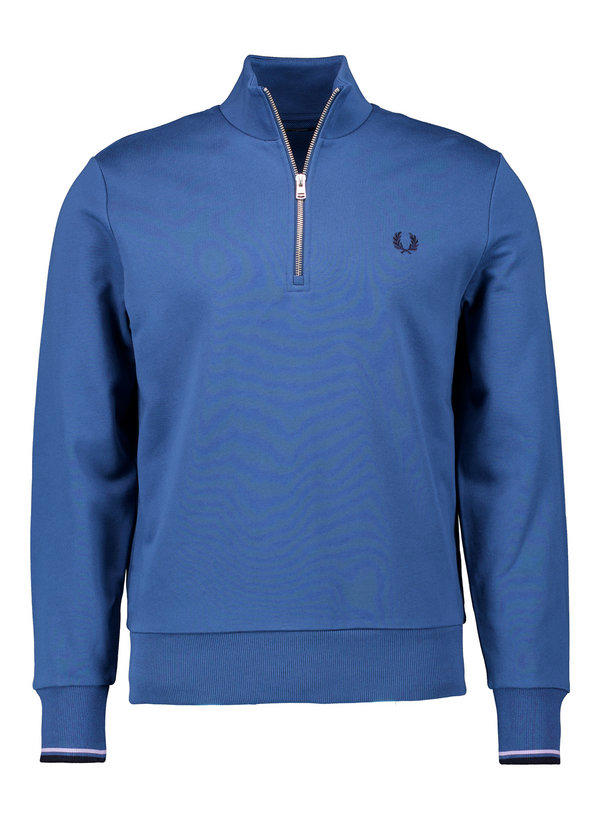 Fred Perry, Sweatshirt, Baumwolle, jeansblau