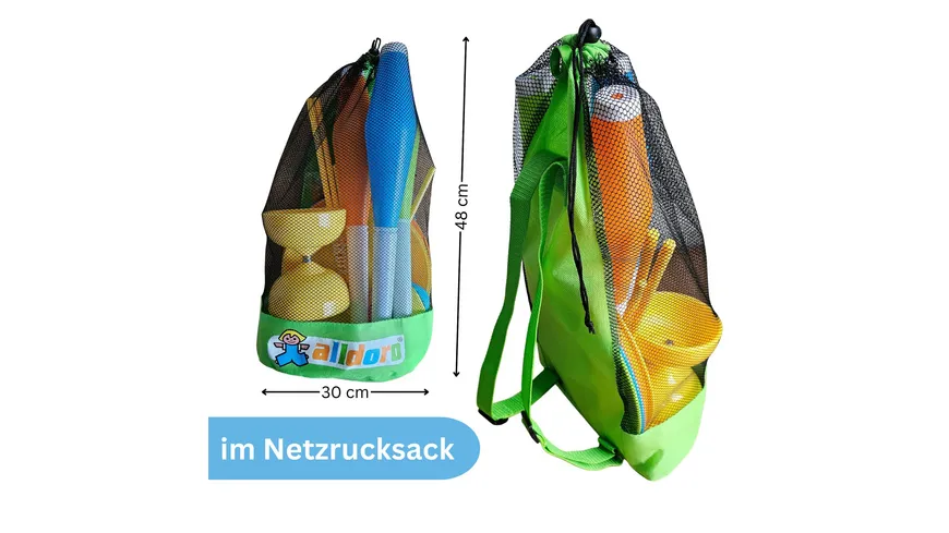 alldoro 60130 - Jonglierset im Rucksack