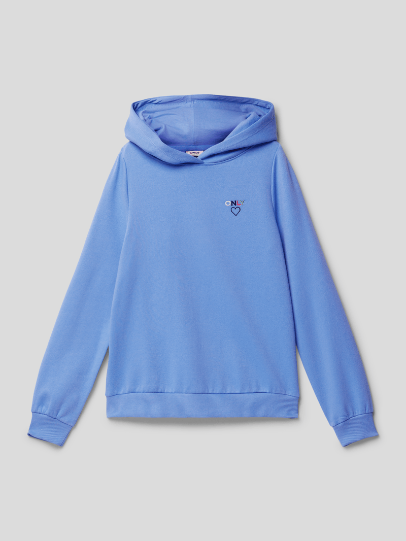 Hoodie mit Motiv-Stitching Modell 'NOOMI' in blau