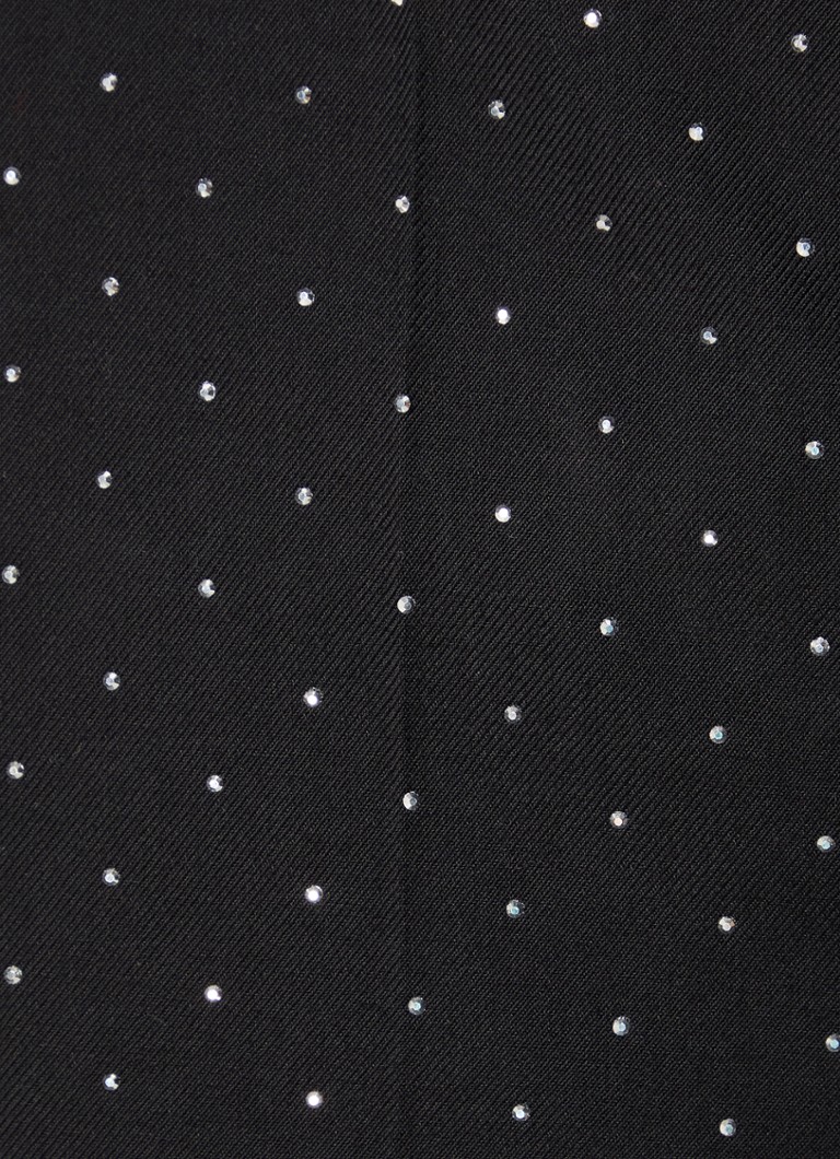 Pantaloni de damă de la Zadig&Voltaire, cu talie înaltă, croială mulată, decorați cu cristale.