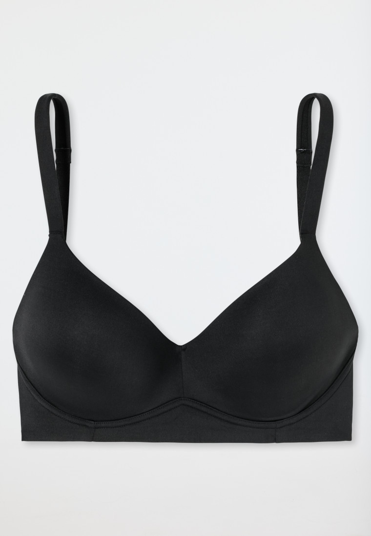 Soft-BH mit Schale und gleitenden Cups schwarz - Unique Micro
