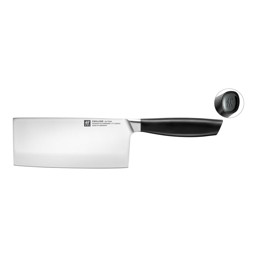 Chin. Kochmesser 18 cm, Schwarz