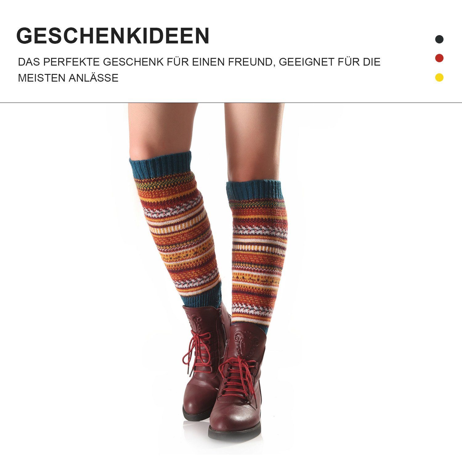 MAGICSHE Beinstulpen Stulpen Damen Lange Beinwärmer Gestrickte Leg Warmers