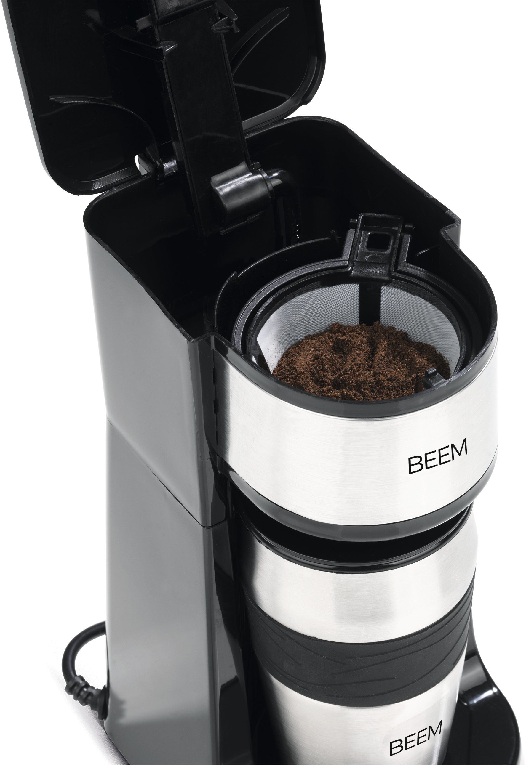 BEEM Filterkaffeemaschine Thermo 2 Go Single, Permanentfilter