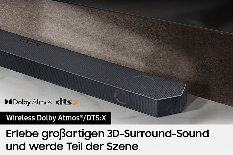Samsung HW-Q810GC Soundbar (360 W, 5.1.2-Kanal Sound System, Kabelloses Dolby Atmos & DTS:X)