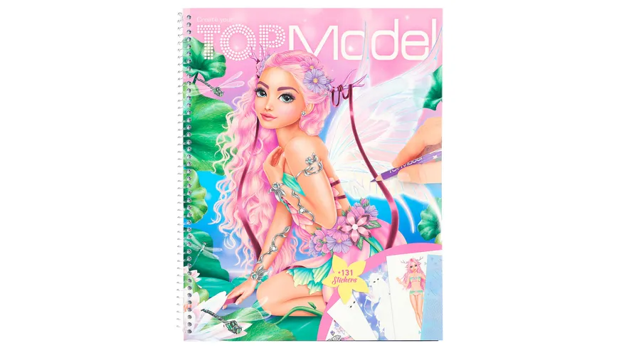 TOPModel Create your TOP Model - Malbuch mit Stickern Fantasy