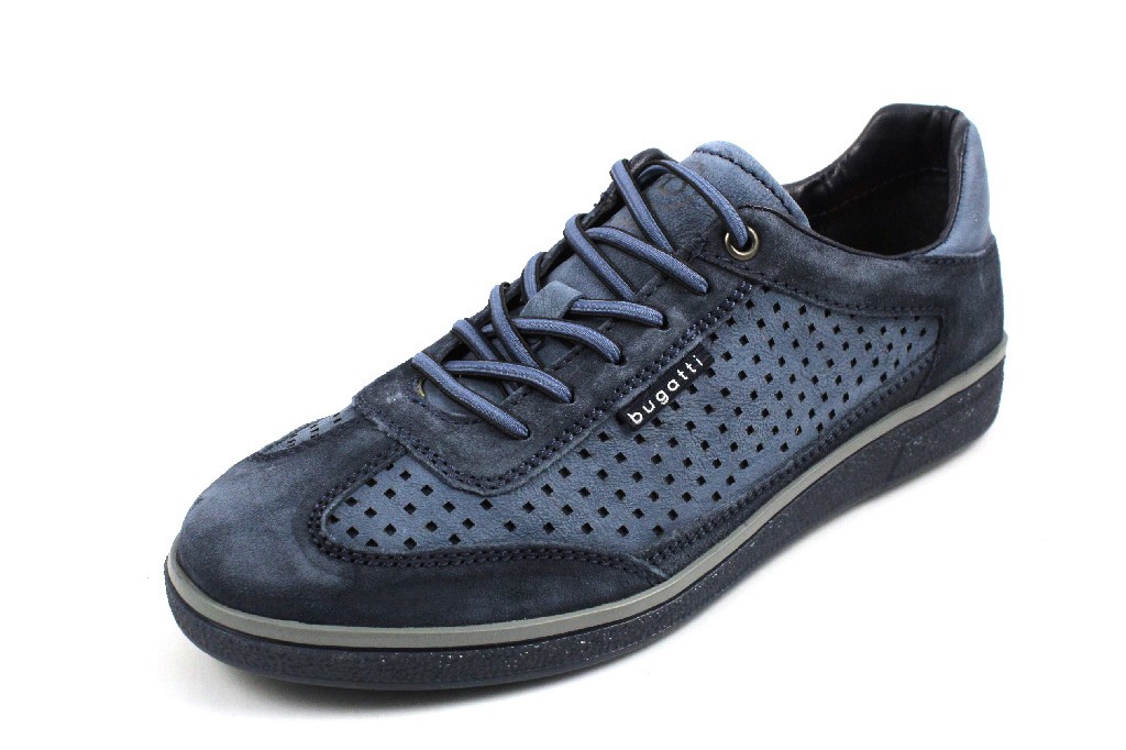 BUGATTI Freizeit Schnürer blau