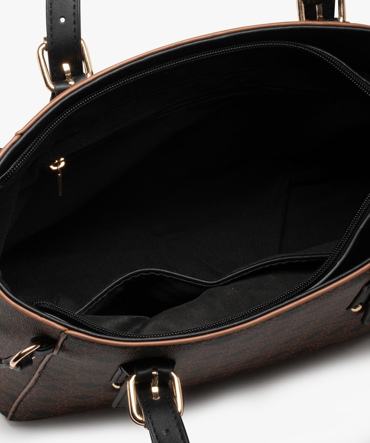 Sac imprimé porté épaule femme marron | GEMO