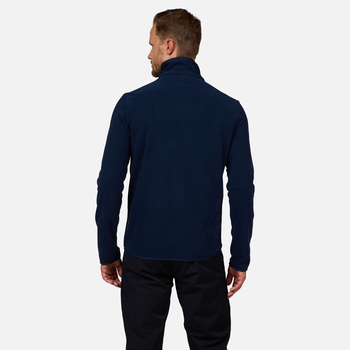 Herrenfleecejacke mit durchgehendem Reißverschluss Strawpile