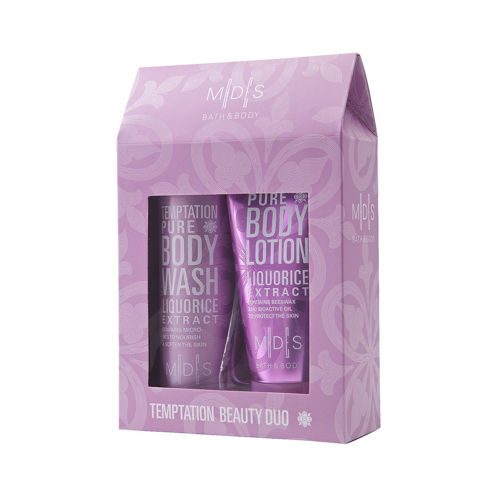 mades cosmetics TEMPTATION PURE coffret: gel douche 200ml |lotion pour l e corps 150ml