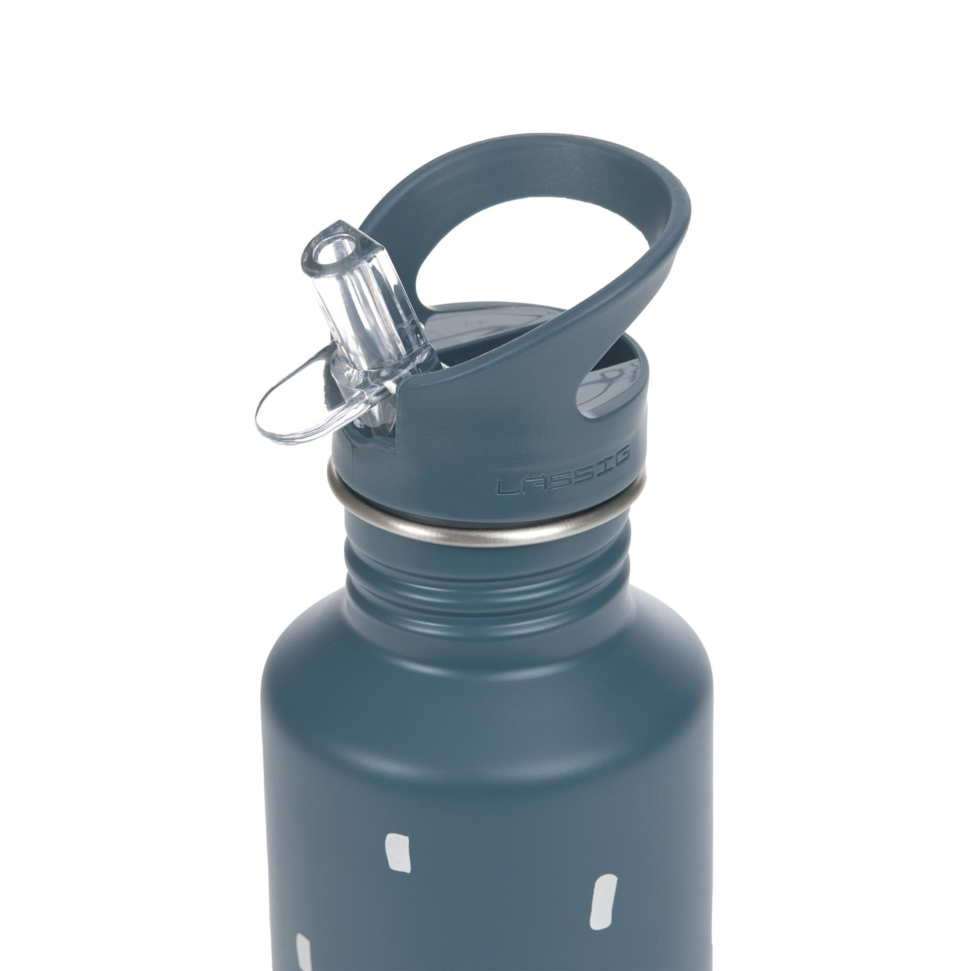 Edelstahl Kinder Trinkflasche - Happy Prints, Dunkelblau