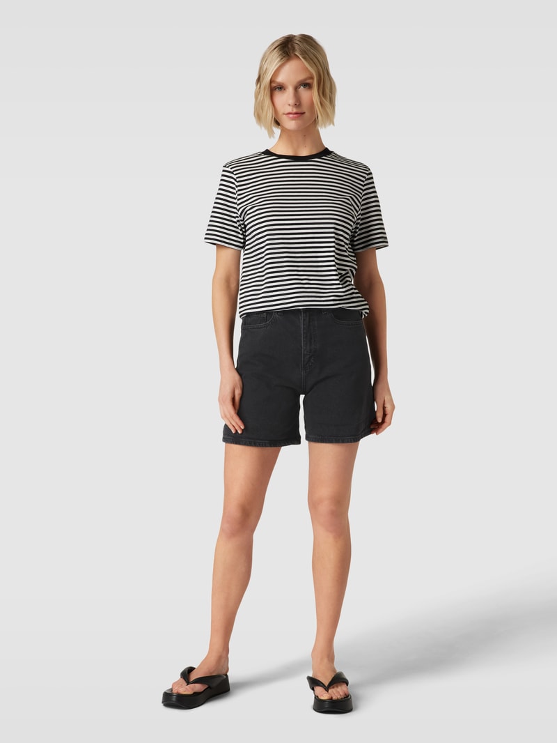 Bermudas mit 5-Pocket-Design Modell 'SVIAA' in schwarz