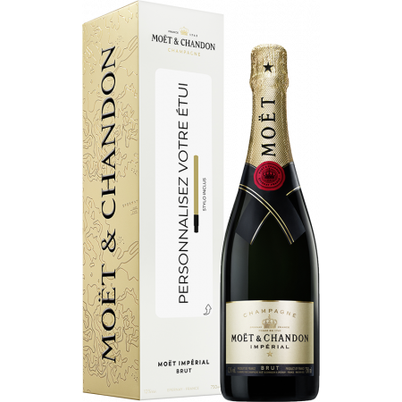 CHAMPAGNE MOËT & CHANDON - BRUT IMPÉRIAL - ÉTUI PERSONNALISABLE