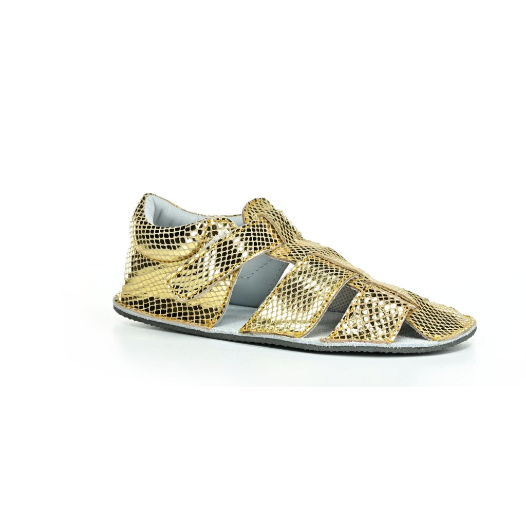 Ef Gold Glitter Barfußsandalen