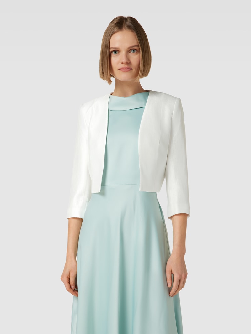 Cocktailjacke mit Effektgarn in ecru