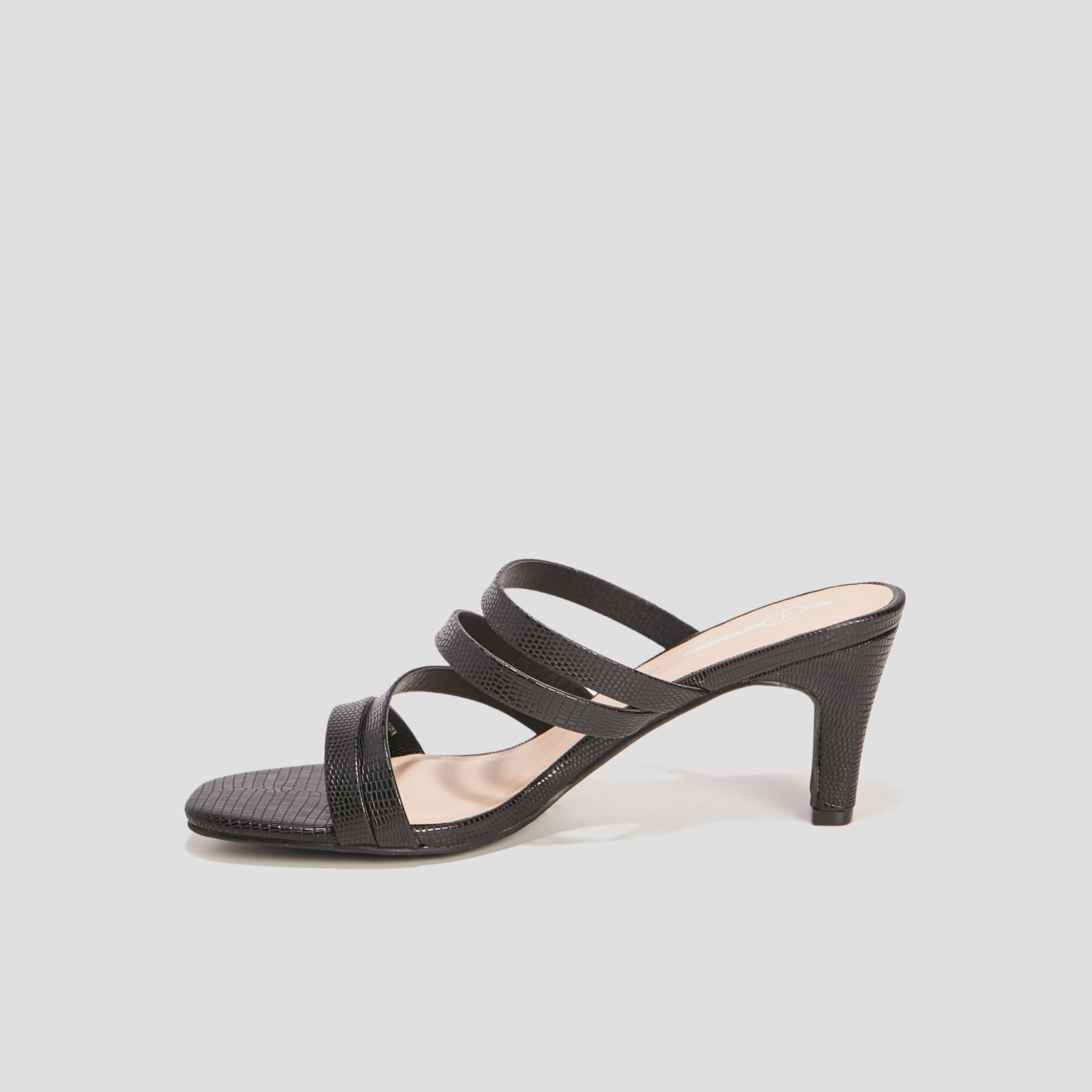 Mules à talons noir femme | La Halle