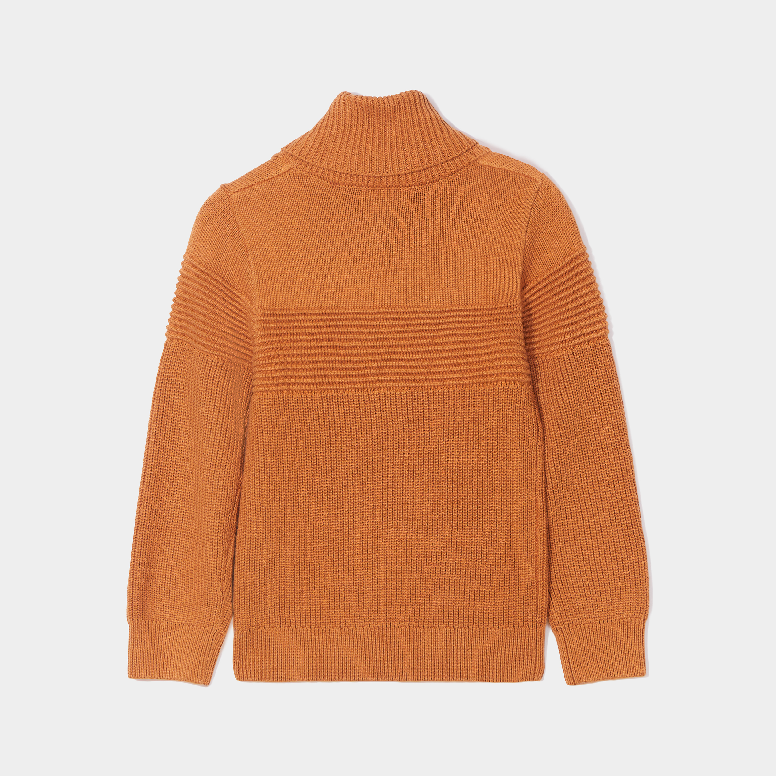Pull avec col roulé marron cognac garçon | La Halle