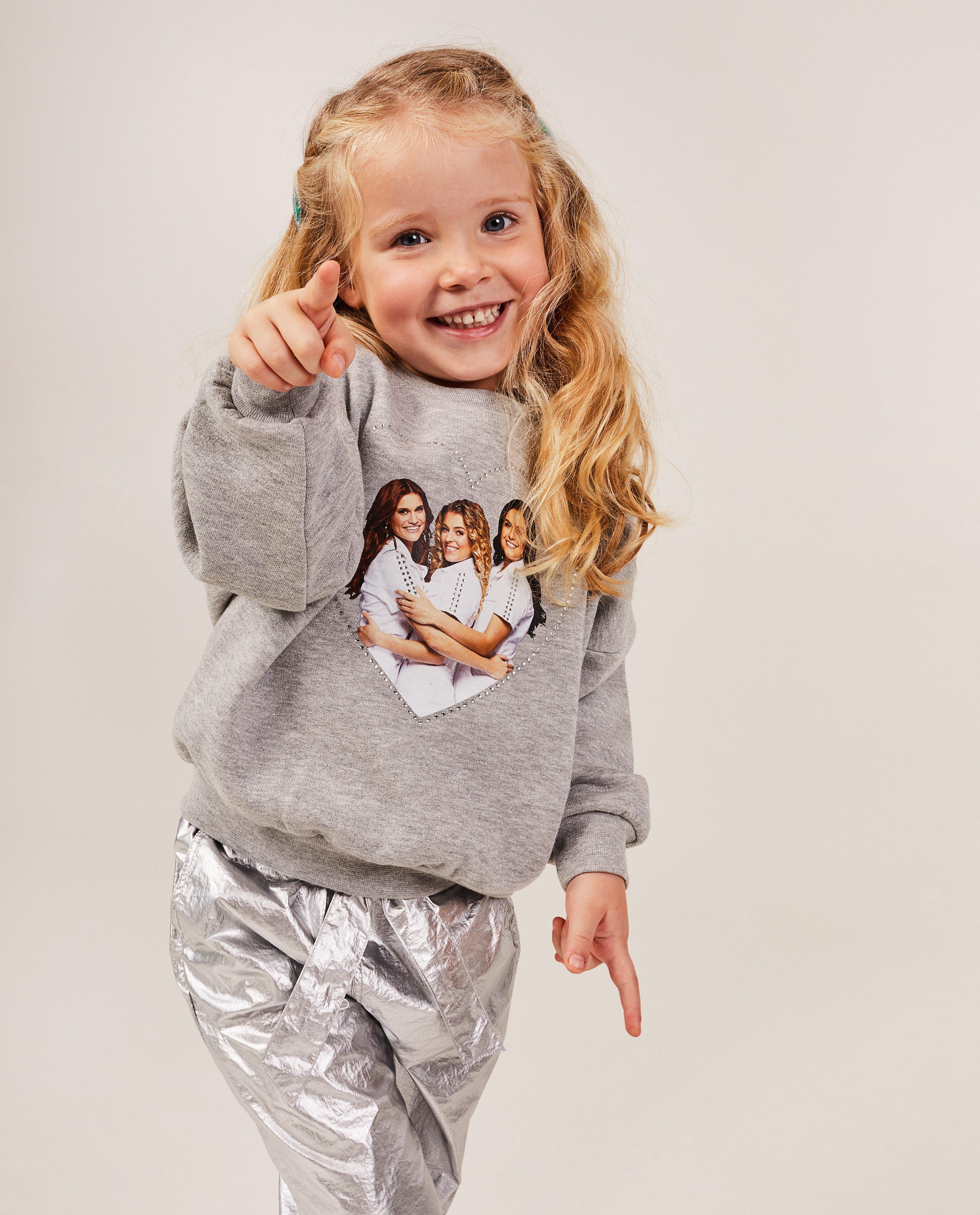 Pulover K3 cu imprimeu foto K3, gri unisex