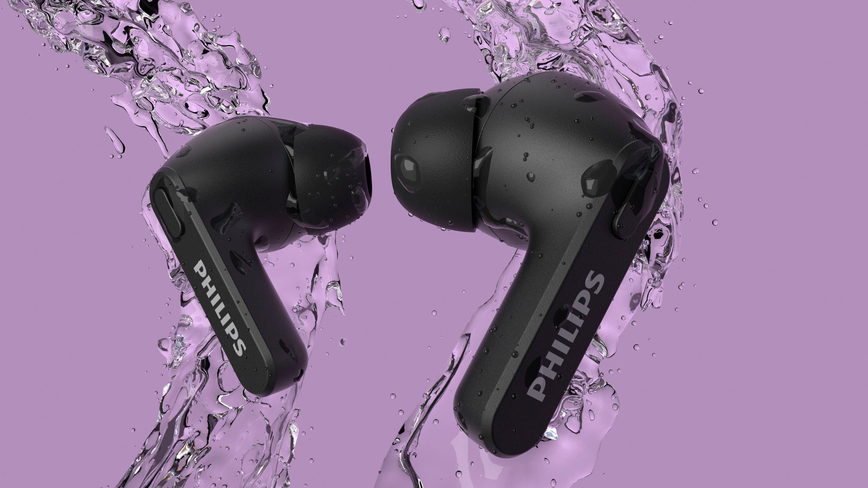 Philips TAT2206 wireless In-Ear-Kopfhörer (Multi-Point-Verbindung, Rauschunterdrückung, True Wireless, integrierte Steuerung für Anrufe und Musik, A2DP Bluetooth, AVRCP Bluetooth, Bluetooth, HSP)