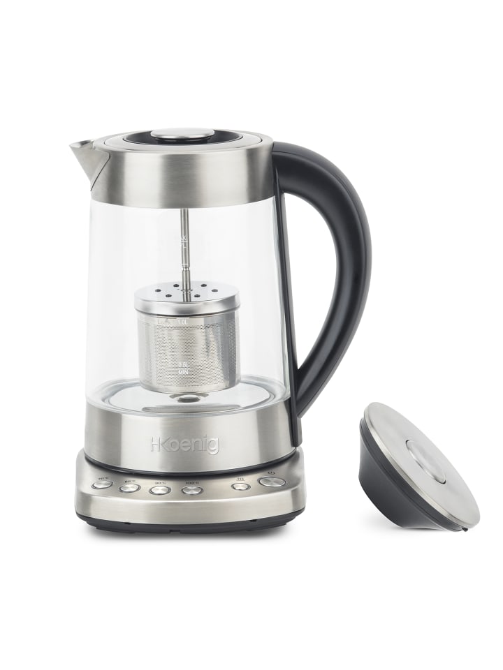 HKoenig Wasserkocher mit Teefilter TI700  in Silber günstig kaufen onesize
