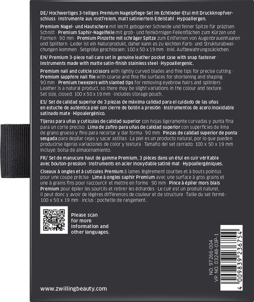 ZWILLING Beauty Premium Nagelpflege-Set - black Maniküre-Set