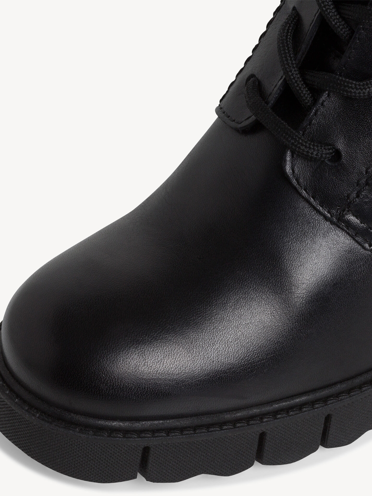 Bottine en cuir - noir