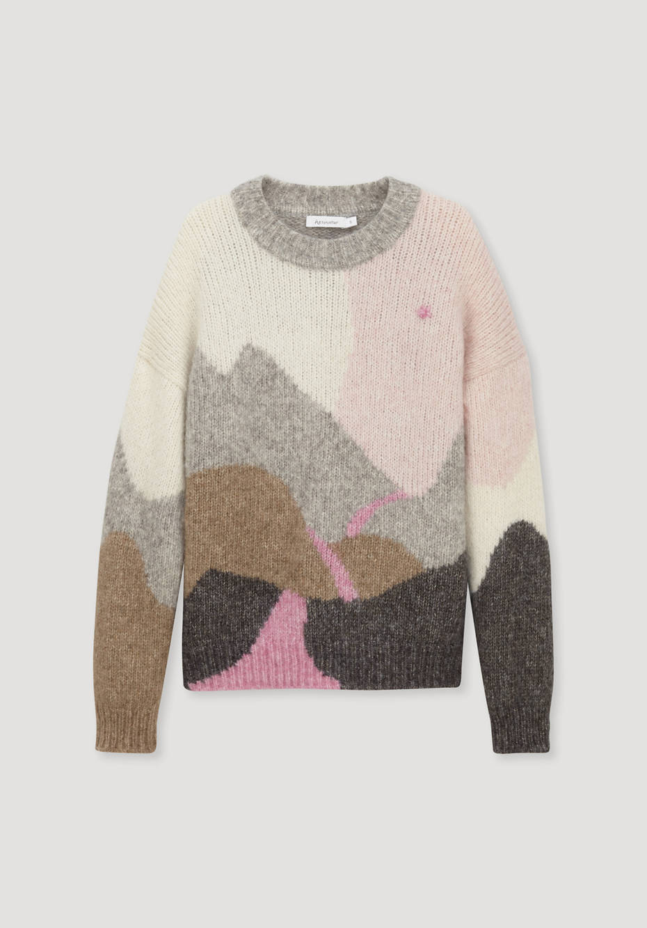 Pullover aus Alpaka mit Bio-Baumwolle