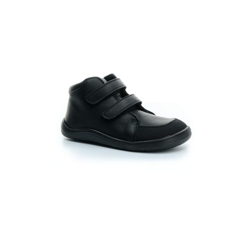 Baby Bare Febo Fall Black Asfaltico (mit Membran) Barfuß-Stiefeletten