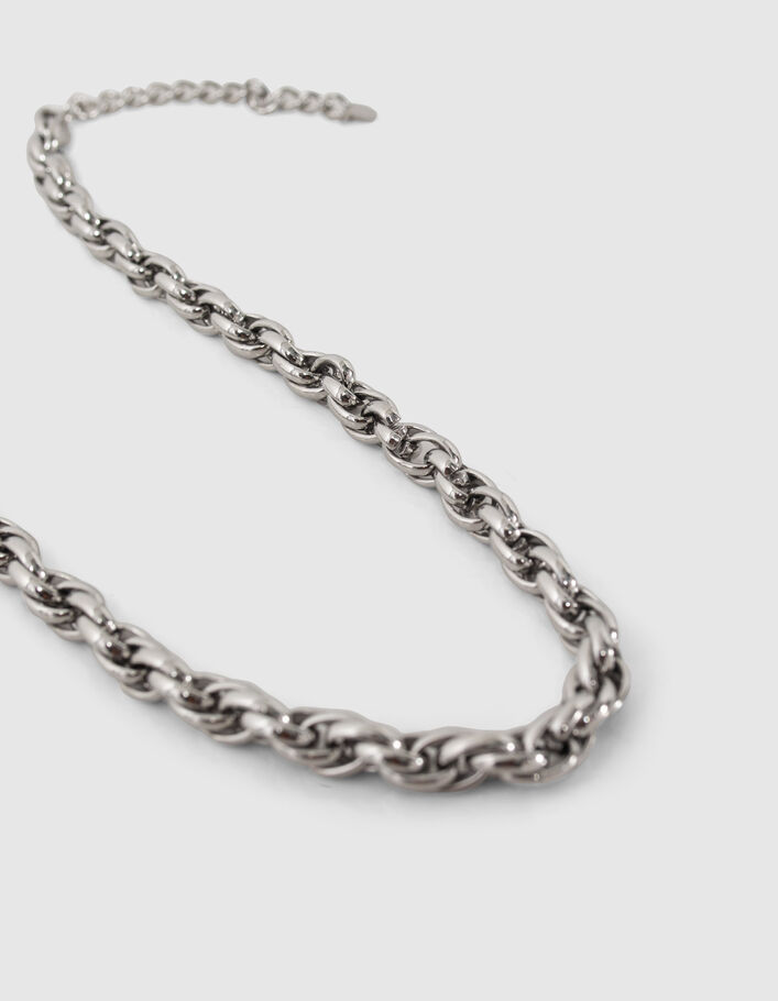 Collier maille torsadée Femme