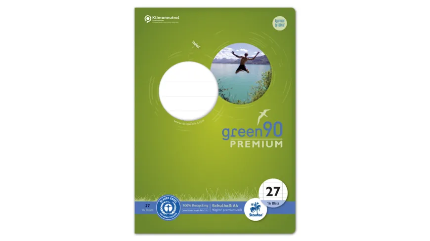 Ursus Green Premium Heft A4 16 Blatt Lineatur 27 liniert