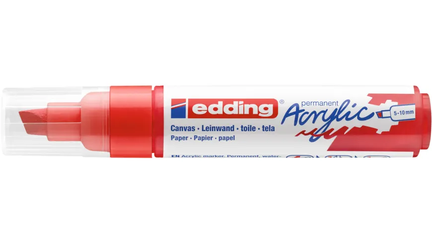 edding Acrylmarker 5000 breit verkehrsrot verkehrsrot