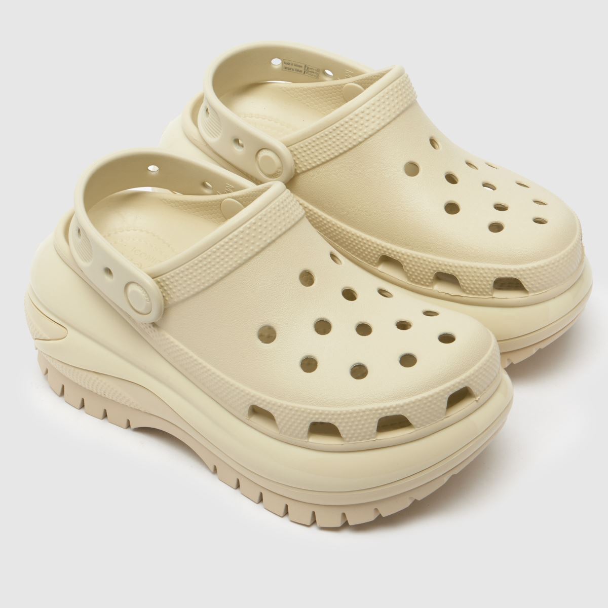 Crocs natural mega crush träsko Barnsandaler