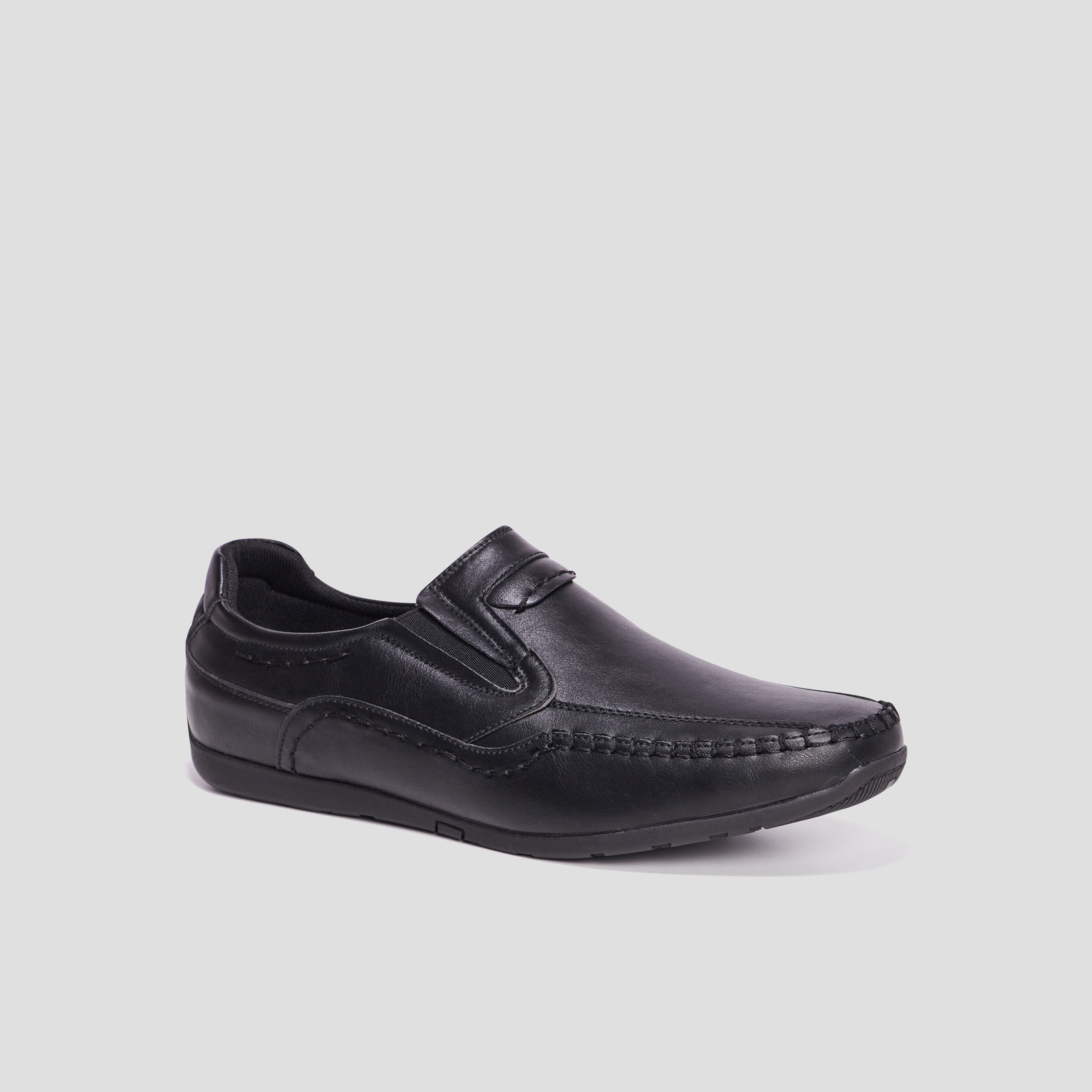 Chaussures bateau noir homme | La Halle