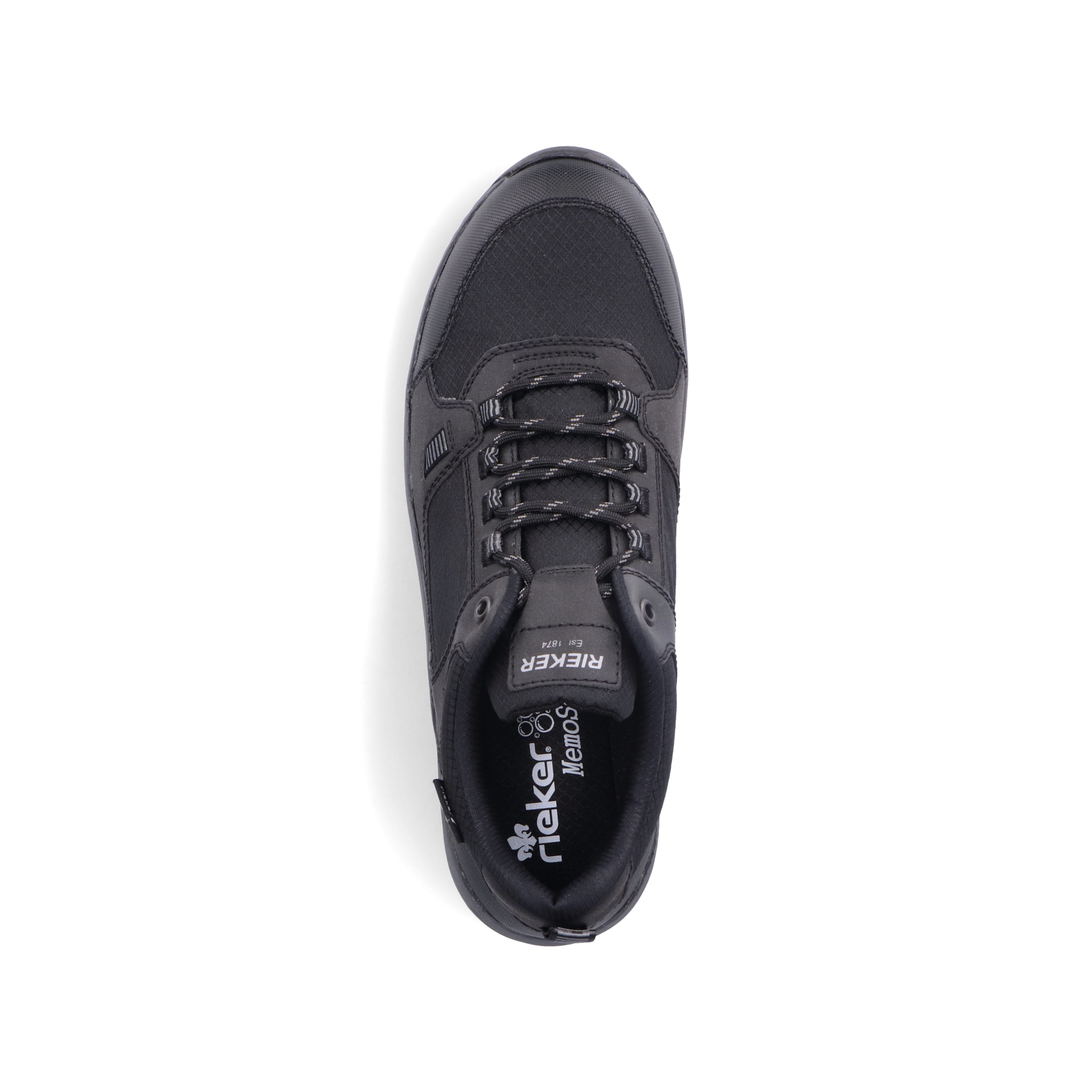 Rieker Herren Schnürschuhe tiefschwarz