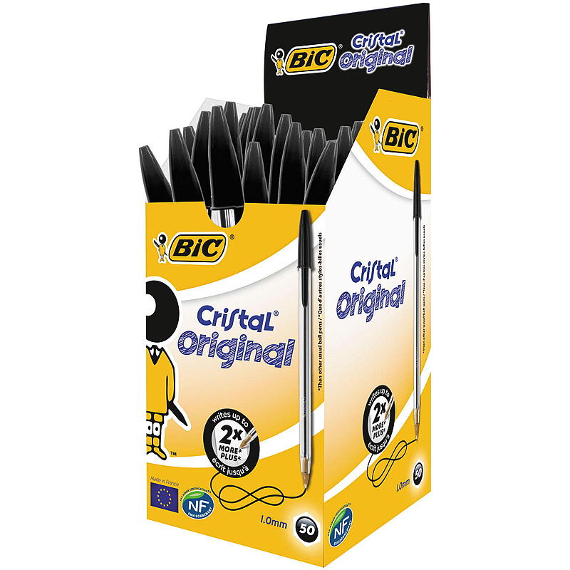 BIC Kulepenn 50 stk sort BIC
