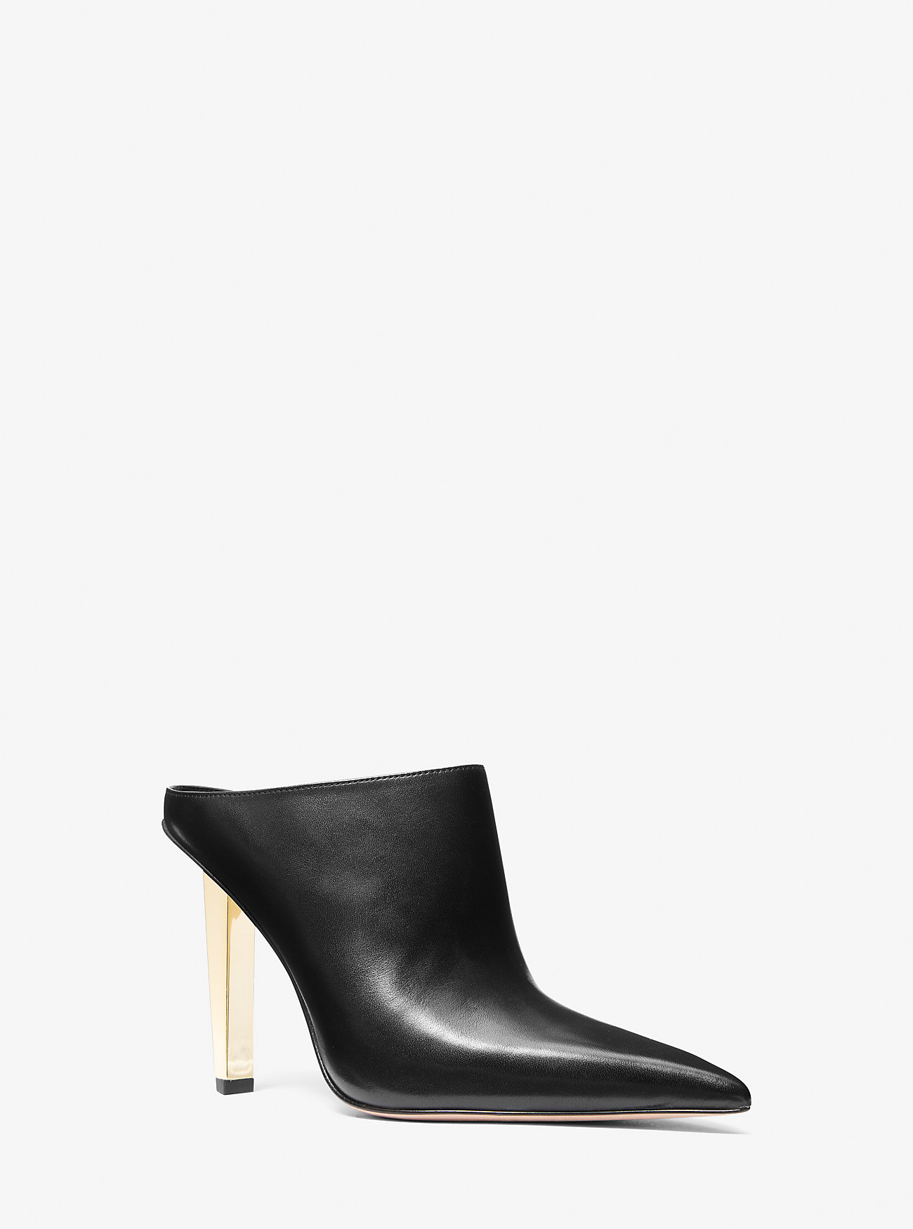 Halle Lær Mule Pumps - SVART